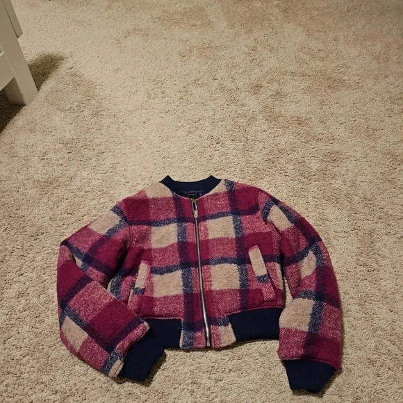 House of Harlow Plaid‎ Crop Jacket - Picture 1 of 6